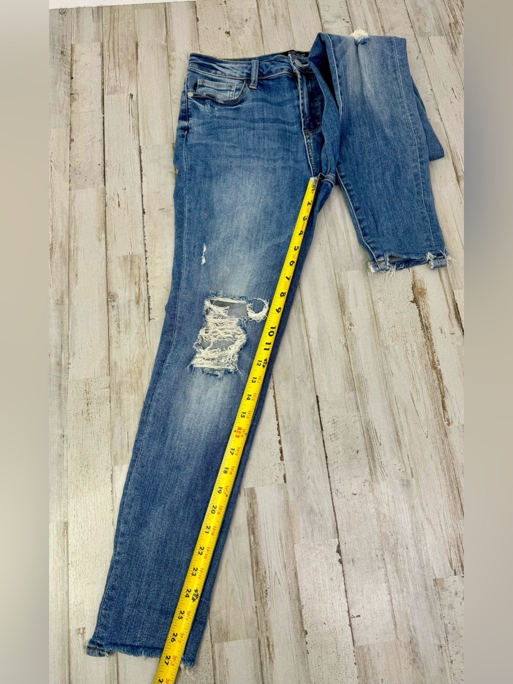 Judy Blue Jeans Womens 7/28 Blue High Rise Skinny Fit - Picture 8 of 11